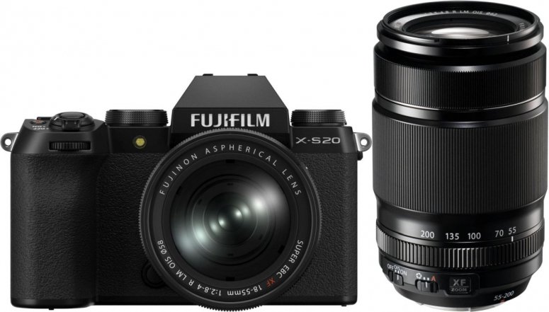 Technische Daten  Fujifilm X-S20 + XF 18-55mm + XF 55-200mm
