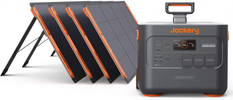 Jackery Explorer 3000 Pro + 4 x SolarSaga 200 panneau solaire