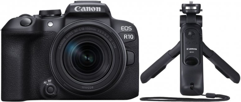 Accessoires  Canon EOS R10 + 18-150mm f3,5-6,3 + trépied à poignée HG-100TBR