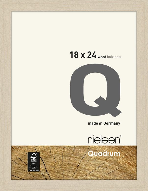 Nielsen Wooden frame 6534004 Quadrum 18x24cm maple