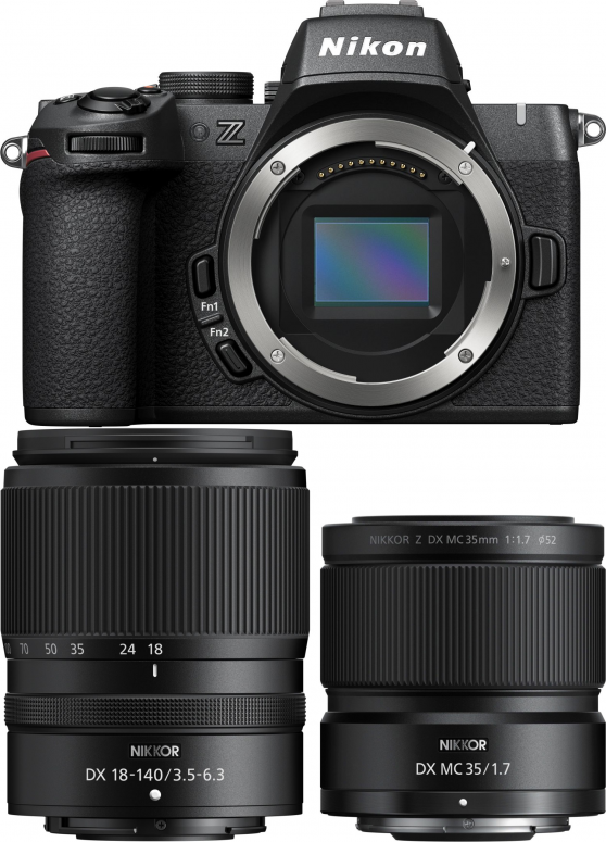 Nikon Z50II + Nikkor Z 18-140mm f3,5-6,3 VR + DX 35m f1,7 Makro