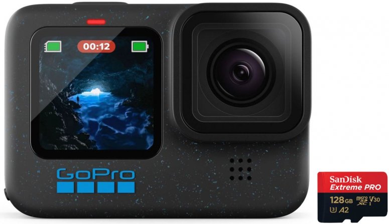 Caractéristiques techniques  GoPro HERO12 Black + SanDisk microSDXC 128GB V30