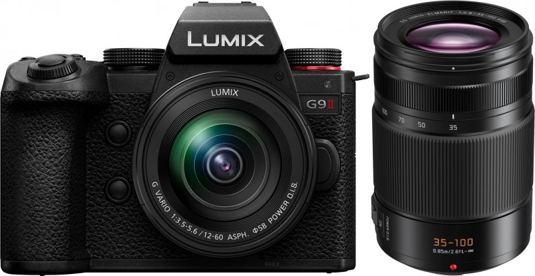 Caractéristiques techniques  Panasonic Lumix G9 II + 12-60mm f3,5-5,6 + Leica G 35-100mm f2,8