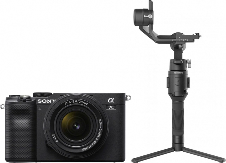 Sony Alpha ILCE-7C schwarz + FE 28-60mm + DJI Ronin SC