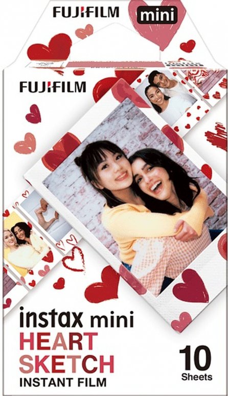Fujifilm Instax Mini Film Heart Sketch