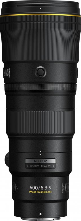 Caractéristiques techniques  Nikon Z 600mm f6,3 PF VR S