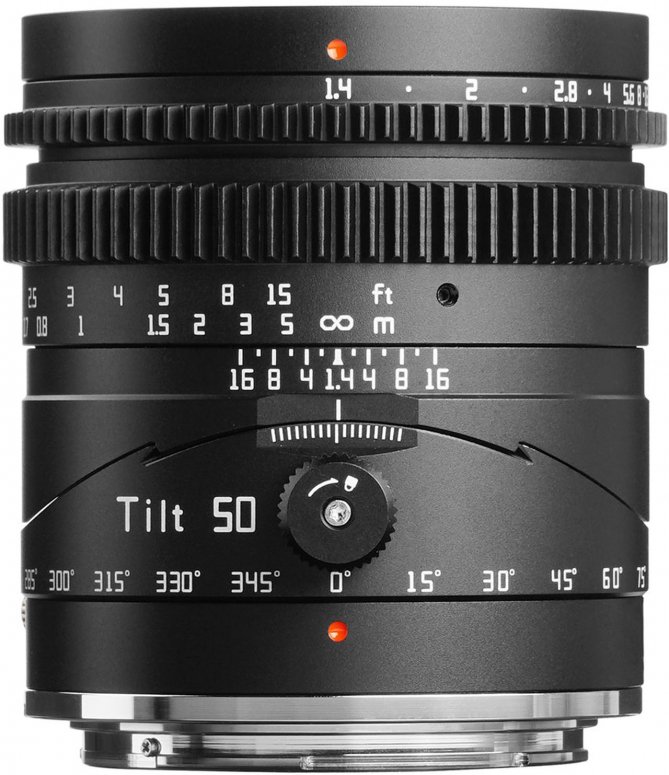 Technische Daten  TTArtisan 50mm f1,4 Tilt für Canon RF Vollformat