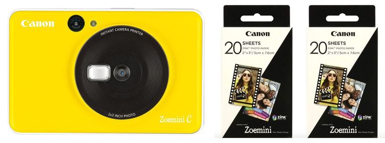 Technische Daten  Canon Zoemini C gelb + 2x ZP-2030 20 Bl. Papier