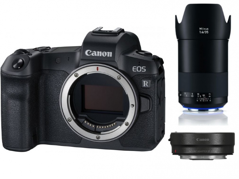 Zubehör  Canon EOS R + EF-Adapter + ZEISS Milvus 35mm f1,4