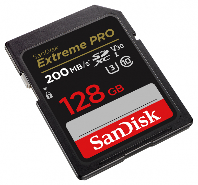 SanDisk SDXC Extreme Pro 128GB 200MB/s V30 UHS I