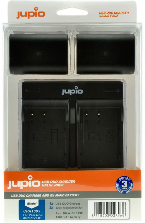 Caractéristiques techniques  Jupio Kit 2x DMW-BLF19E + USB Dual Charger