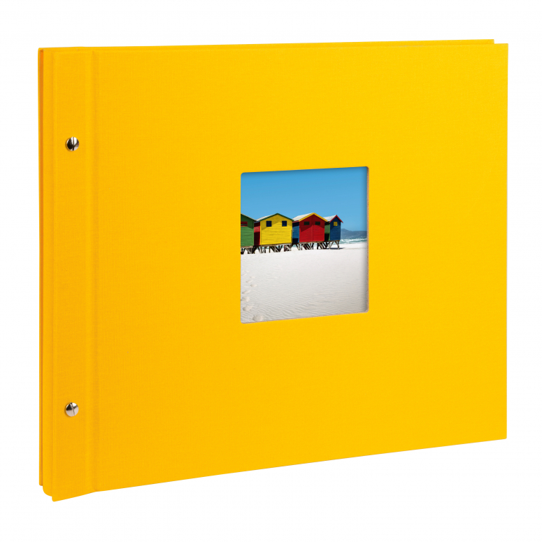 Goldbuch 28 891 Schraubalbum gelb 40 weiße Seiten