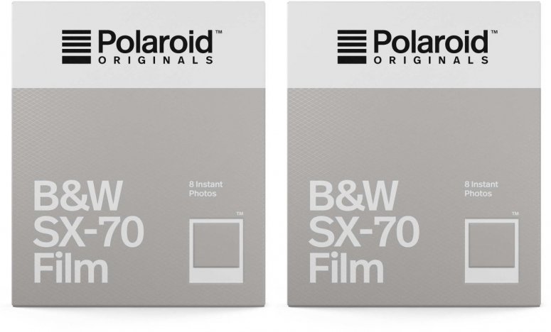 Polaroid SX-70 B&W Film 8x 2er Pack
