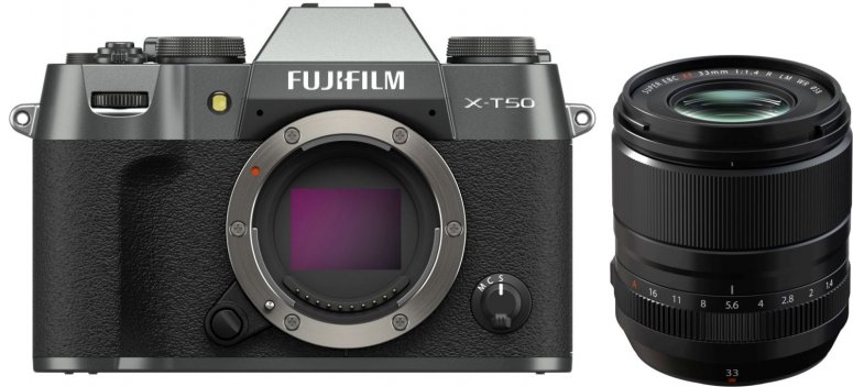 Accessoires  Fujifilm X-T50 Anthracite + XF 33mm f1,4 R LM WR