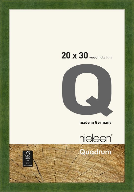 Nielsen Wooden frame 6535013 Quadrum 20x30cm green