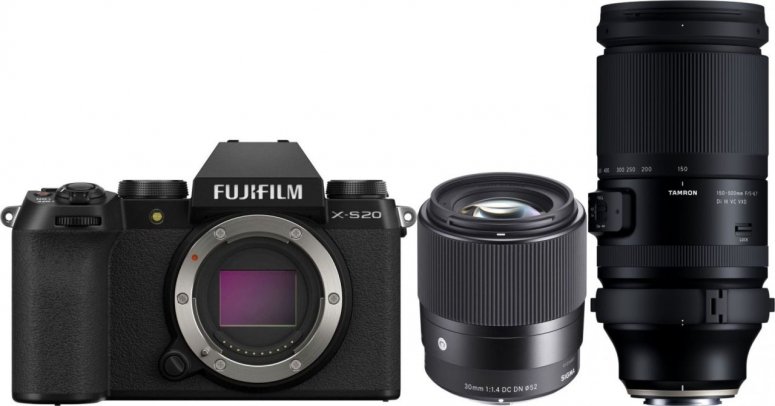Technische Daten  Fujifilm X-S20 + XF 18-55mm + Tamron 150-500mm