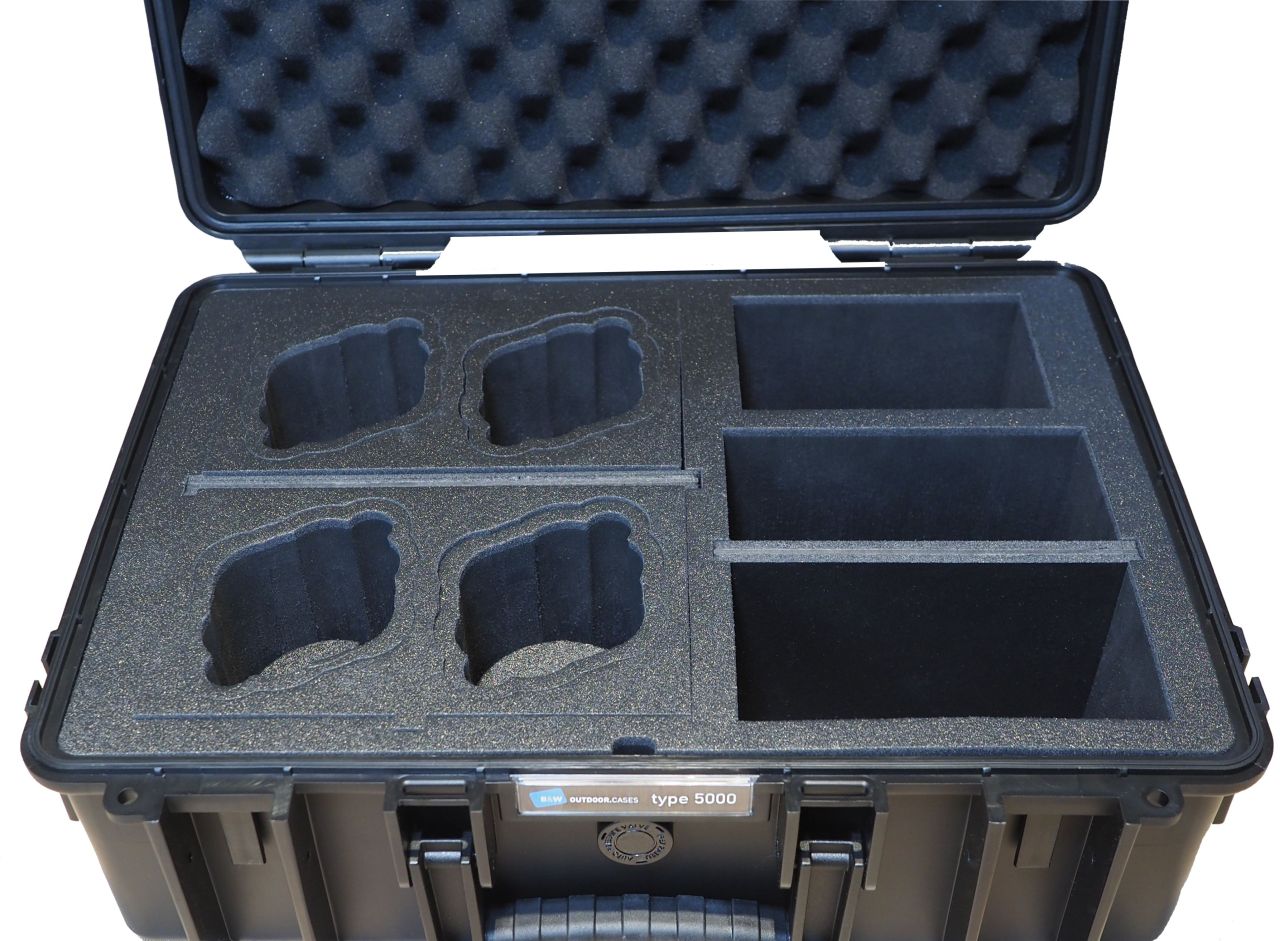 B&W アウトドアケース Type5000 ブラック B&W アウトドアケース OUTDOORCASES TYPE5000 BLACK/YELLOW B＆W
