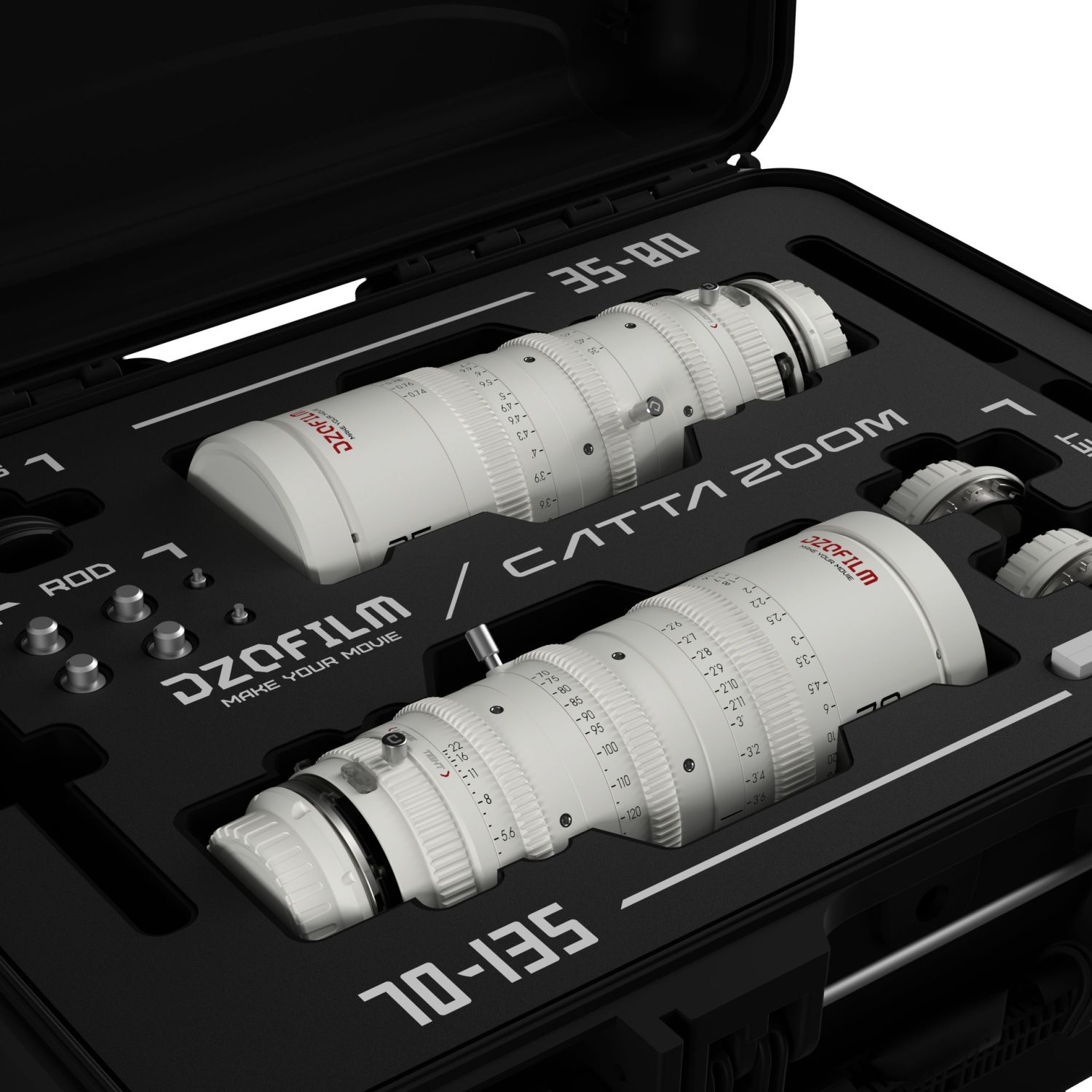 DZOFILM Catta Zoom 2-Lens Kit (35-80/70-135 T2.9) white - Foto Erhardt