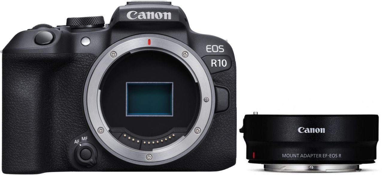 Canon EOS R10 Gehäuse + EF-EOS R Adapter