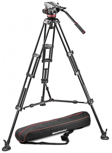 Manfrotto MVH502A video head, 546BK tripod, bag