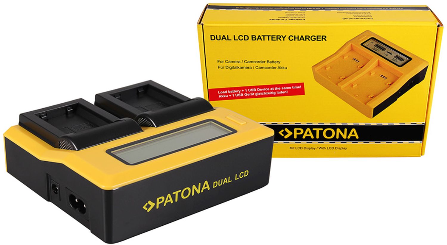 Chargeur Patona Dual LCD pour Sony NP-FW50