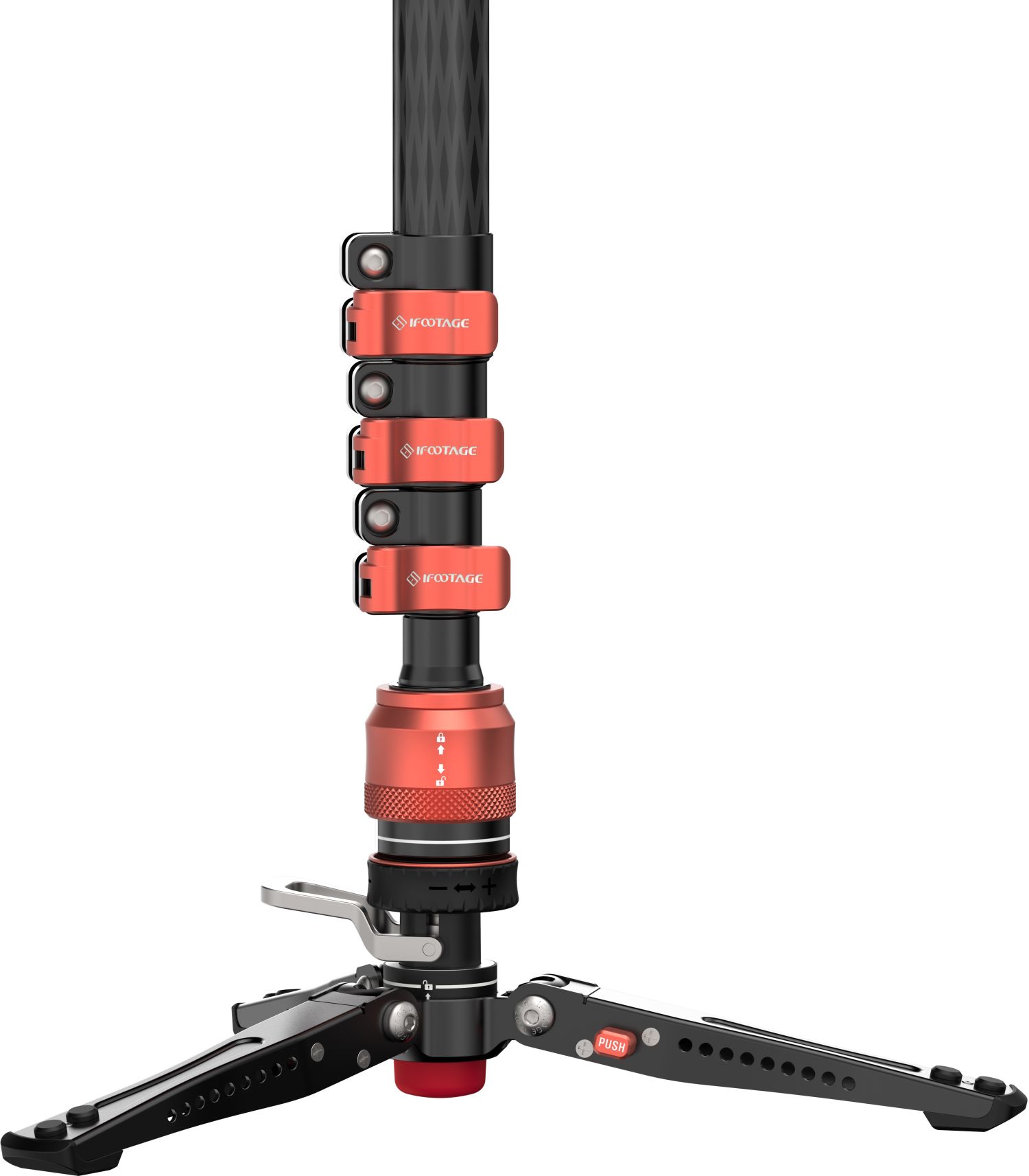 iFootage Cobra 3 Carbon fiber Flip lock Pedal Monopod