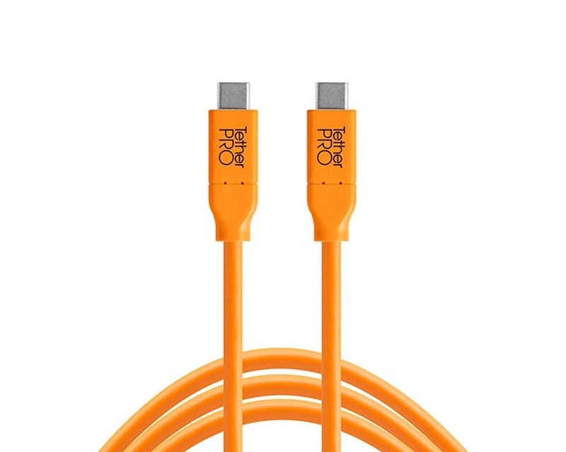 Tether Tools TetherPro USB-C an USB-C 1m H-VIS orange