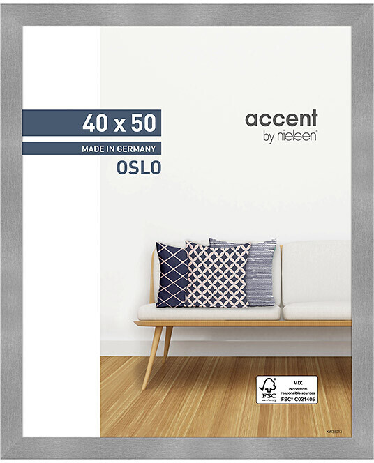 Nielsen Holzrahmen 299279 Oslo 40x50cm silber