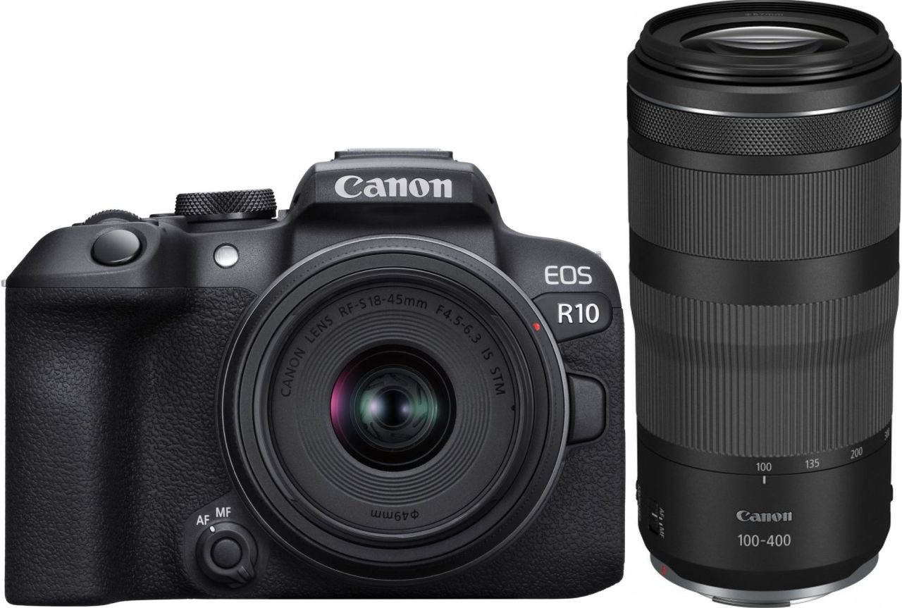 Canon EOS R10 + 18-45mm f4.5-6.3 + RF 100-400mm f5.6-8