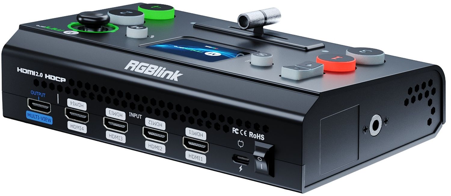 RGBLINK MINI-MX ALL IN ONE STREAMING PRODUCTION MIXER 4K MULTI-CHANNEL STREAMING VIDEO MIXER With 5.5 Touch Screen I.67664975