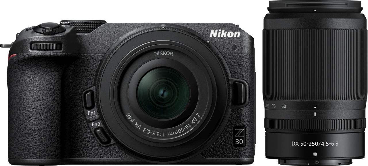 Nikon Z30 + 16-50mm f3.5-6.3 VR + 50-250mm f4.5-6.3 VR