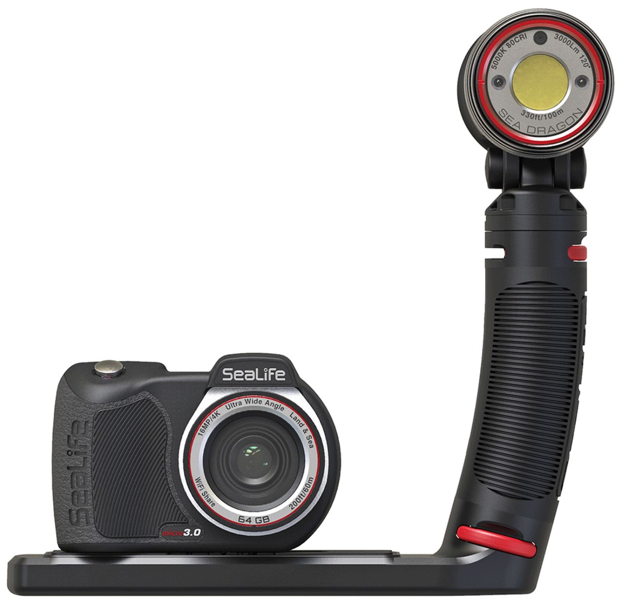 SeaLife Micro 3.0 PRO 3000 Appareil photo sous-marin Kit voiture