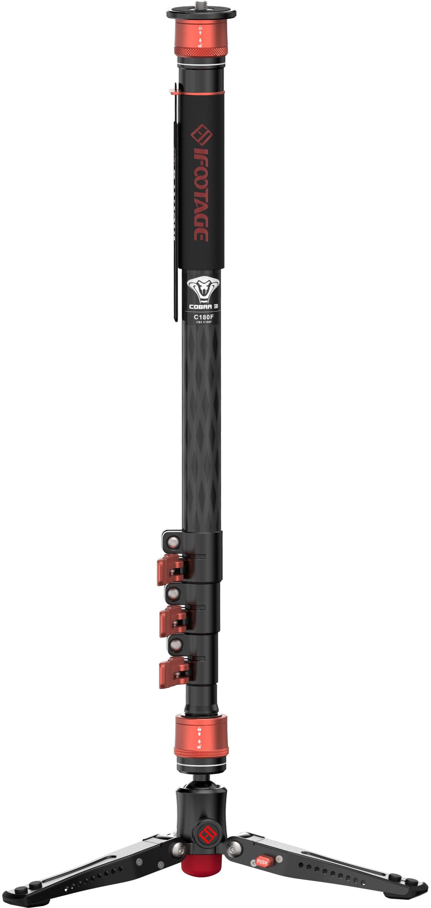 iFootage Cobra 3 Carbon fiber Flip lock Monopod