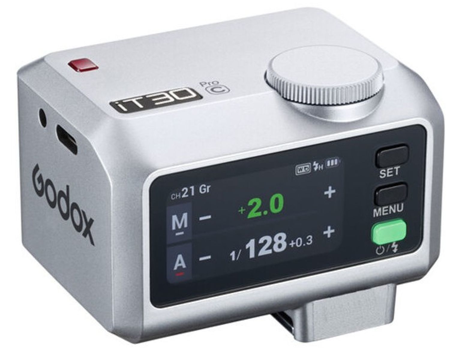 Godox IT30Pro Flash TTL Mini Per Canon – Trigger 2.4G Integrato, HSS 1/80000s, Batteria 900mAh E Ricarica USB-C (Nero) - 2