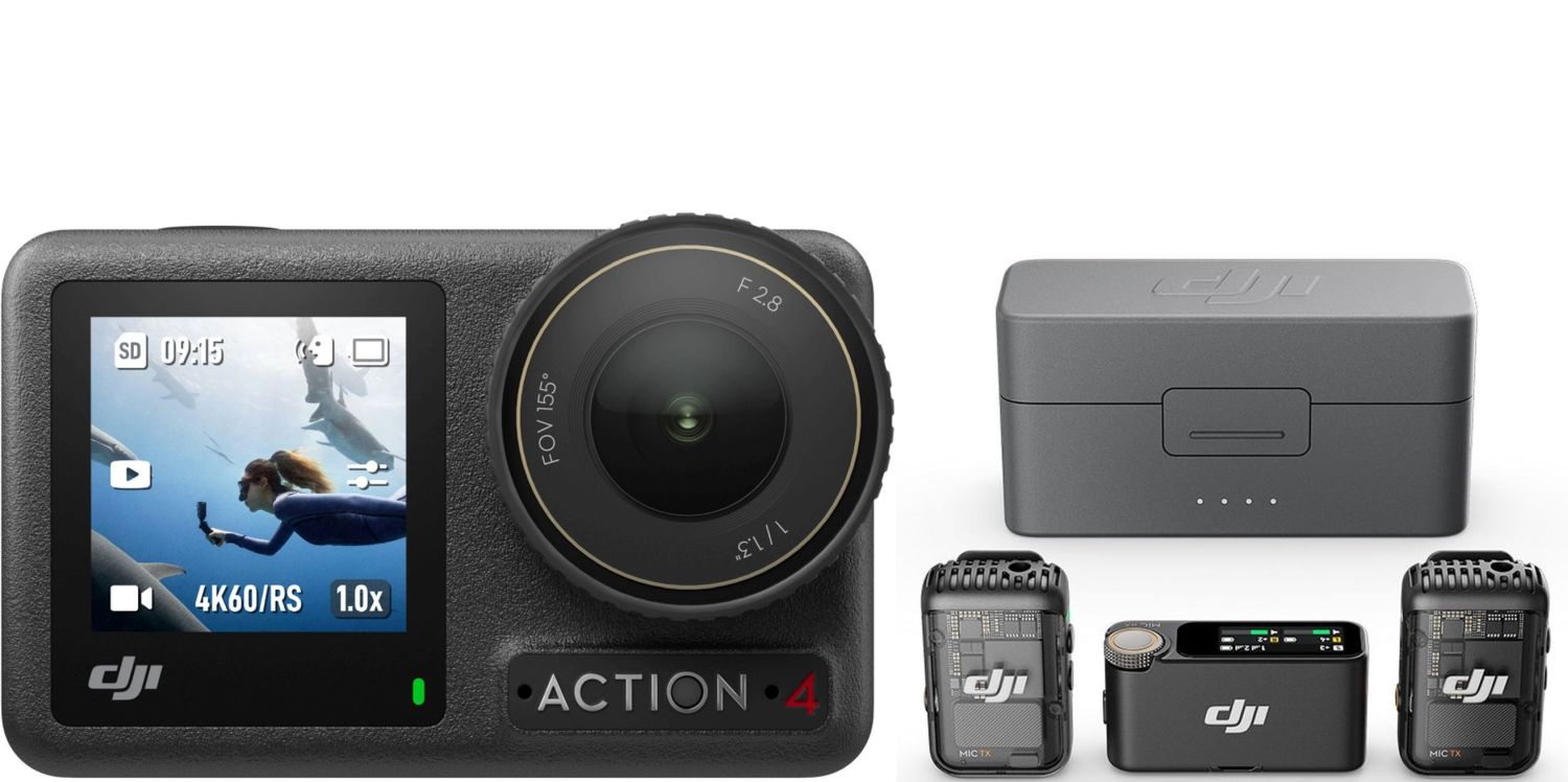 DJI Osmo Action 4 Standard Combo+ MIC 2 (2 TX + 1 RX + Charging Case)