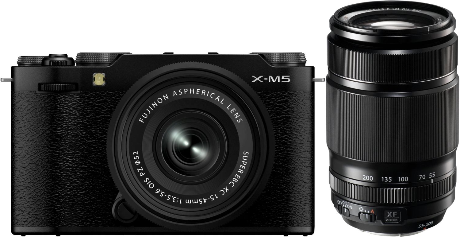 Fujifilm X-M5 Schwarz + XC15-45mm f3.5-5.6 + XF55-200mm f3.5-4.8