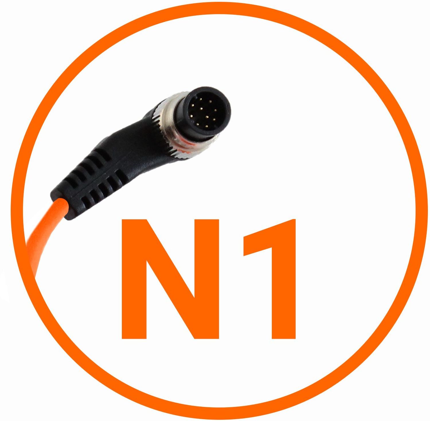 Miops camera connection cable Nikon (N1) Orange Foto Erhardt