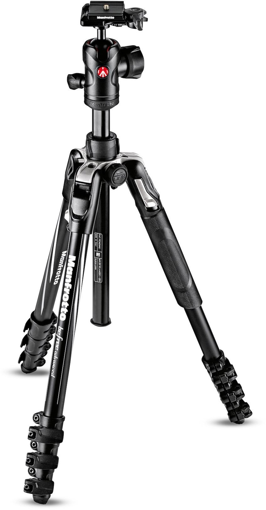 Manfrotto MKBFRLA4BK-BH Befree Advanced Alu Travel Tripod Kit QPL