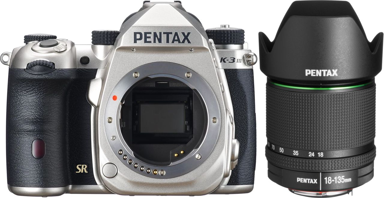 Pentax K-3 Mark III silver + 18-135mm WR