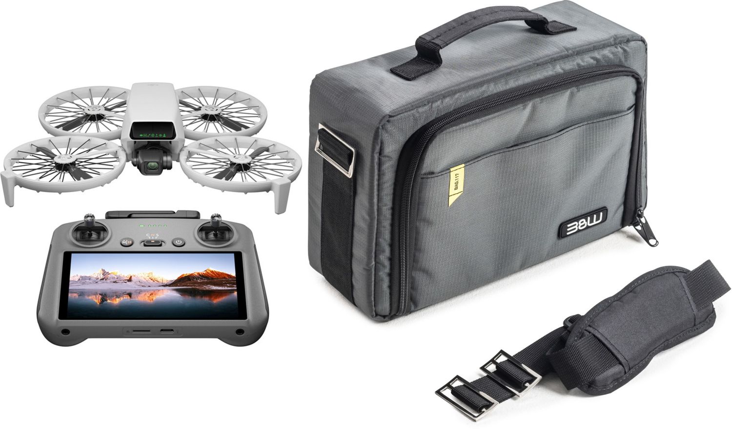 DJI Flip + RC 2 + B&W Drohnen Tasche