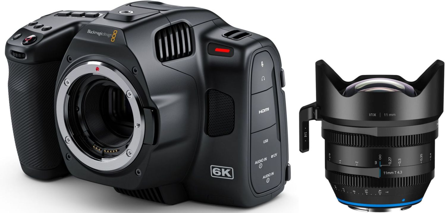 Blackmagic Pocket Cinema Camera 6K Pro + Irix Cine 11mm T4.3