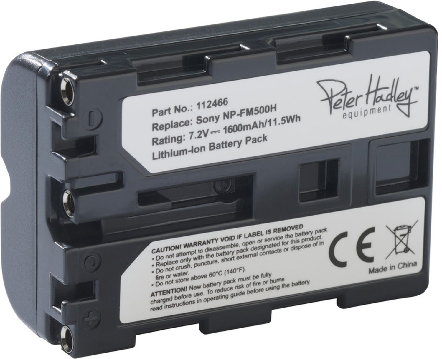 Peter Hadley NP-FM500H battery