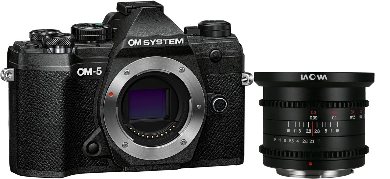 Technische Daten  OM System OM-5 schwarz + LAOWA 6mm f2,1 ZeroD Cine