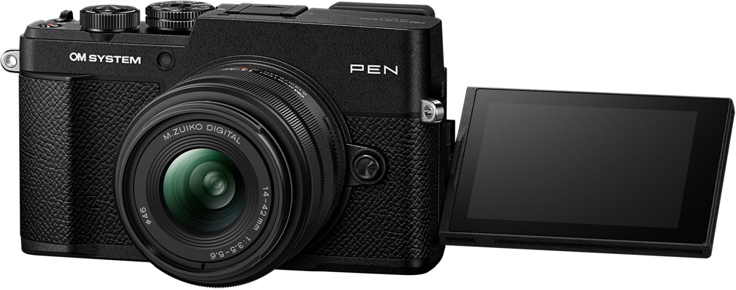 OM System PEN + 14-42mm III Kit, Black - Foto Erhardt
