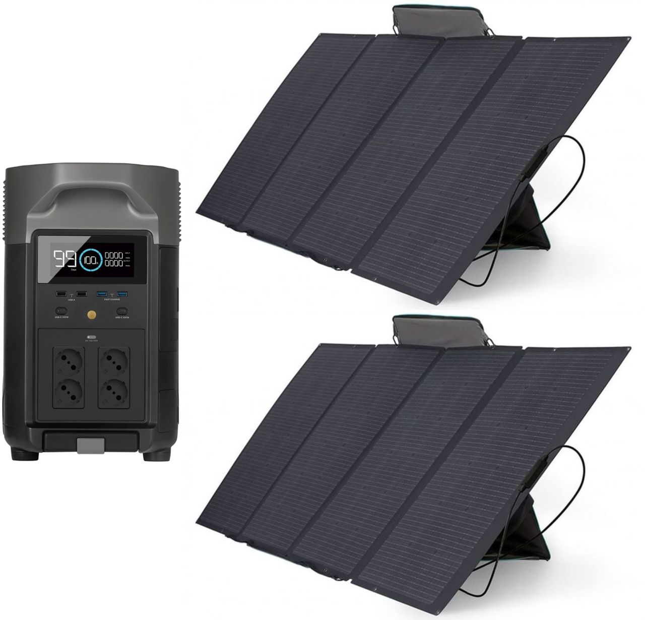 Technical Specs  EcoFlow Delta Pro + 2x 400 W solar panel