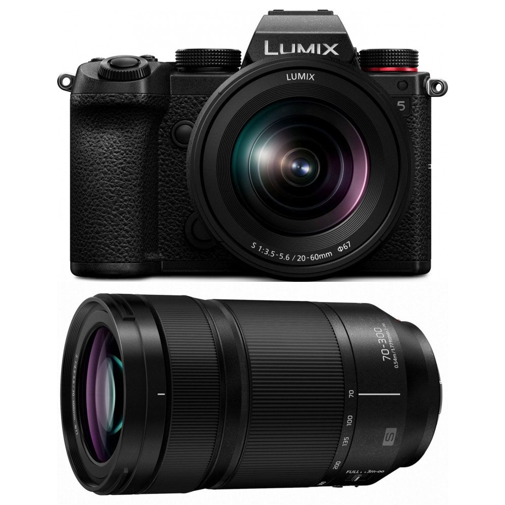 Panasonic Lumix DC-S5 + 20-60mm f3,5-5,6 + Panasonic Lumix S 70-300mm