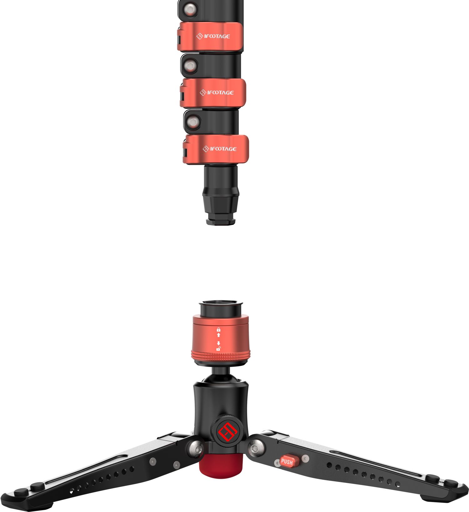 iFootage Cobra 3 Carbon fiber Flip lock Monopod
