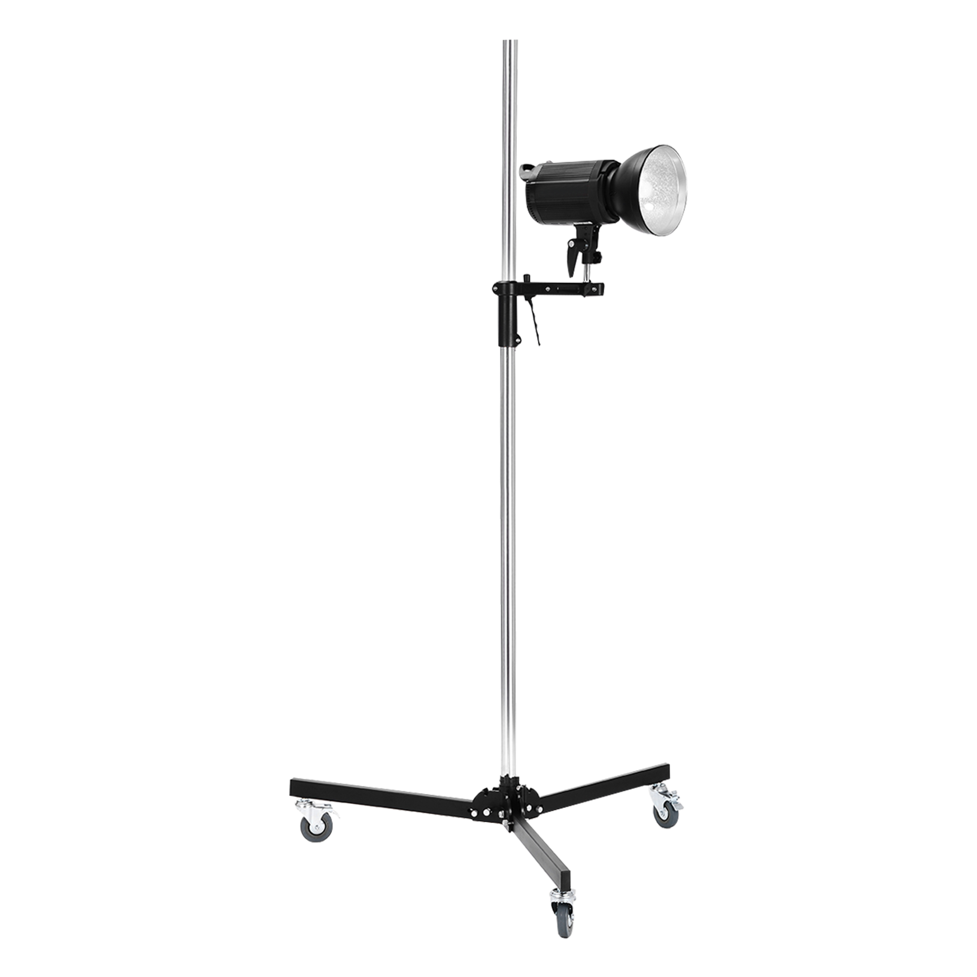 Rollstativ-Unterteil Für Ganzkörperskelette – 5-armig Mit Rollen, Für 18 Mm Rohr, Weiß