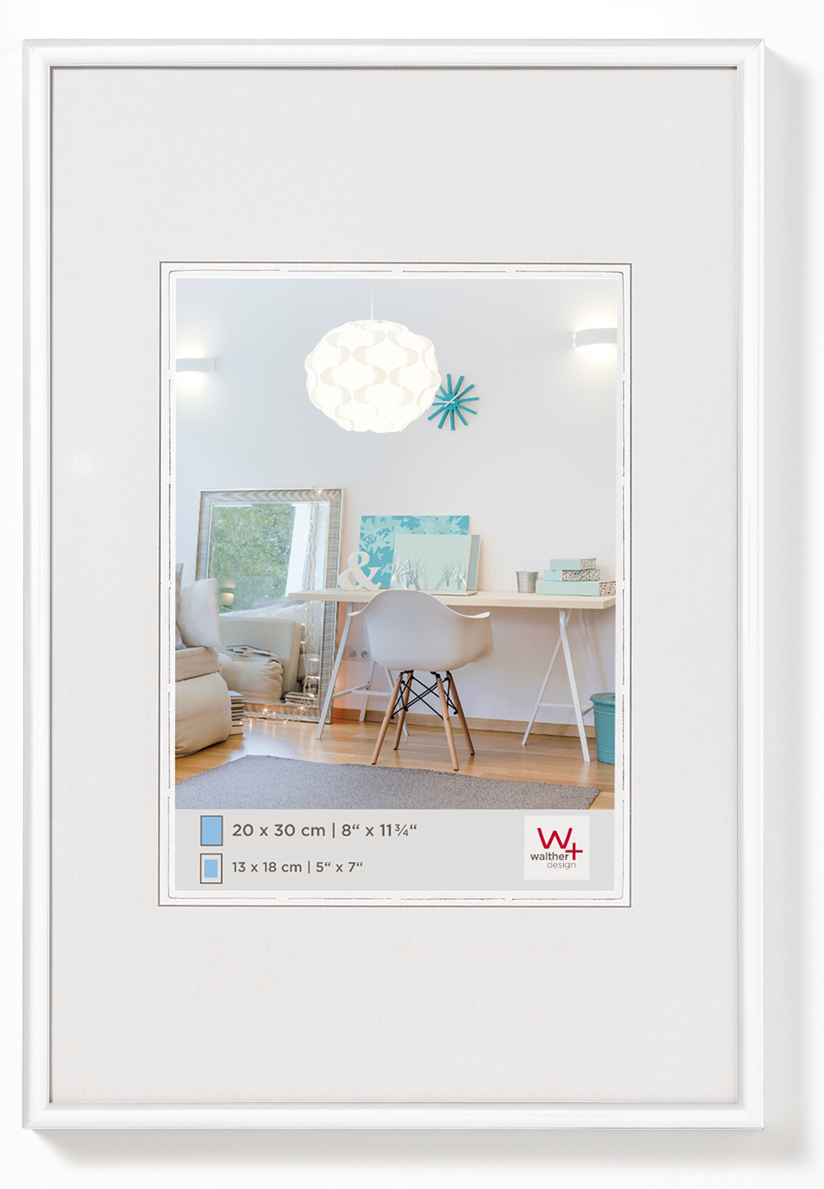 Walther Plastic frame KV430W New Lifestyle 24x30cm white