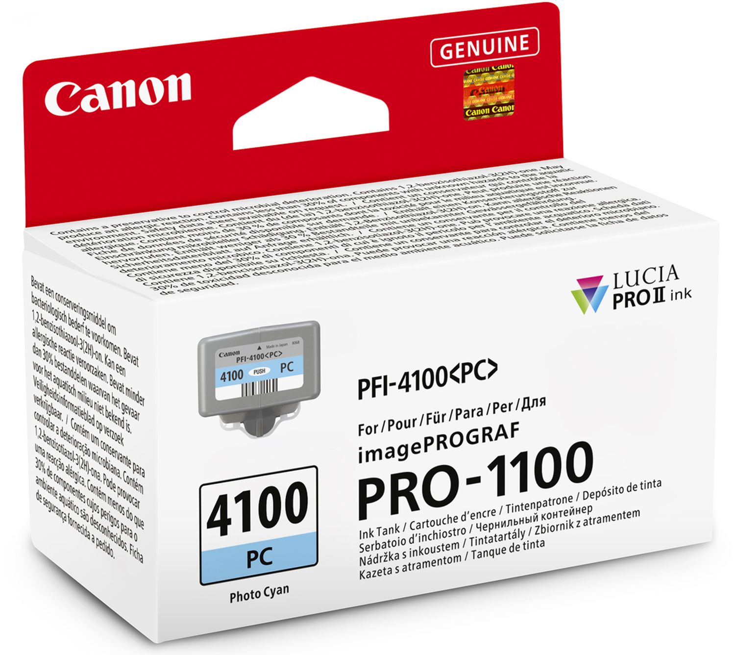 Technische Daten  Canon PFI-4100PC photocyan für PRO-1100